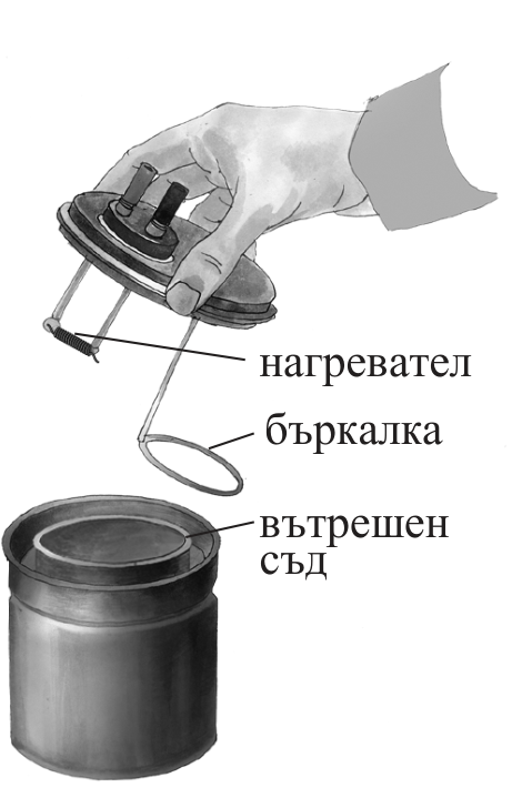 Фиг. 1. Електрически калориметър.